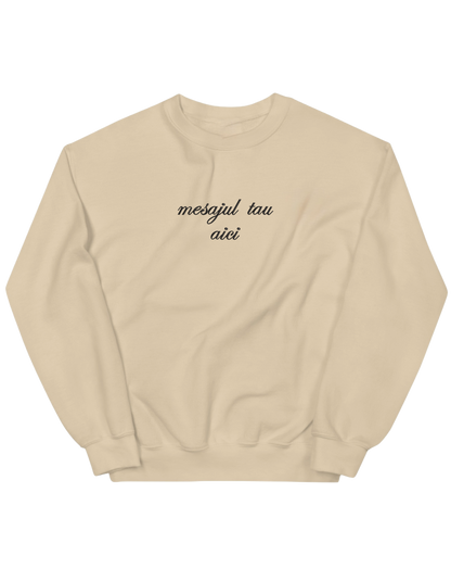 Custom sweatshirt font cursiv