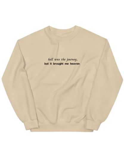 Hell was the journey sweatshirt Taylor Swift - Thread Muse