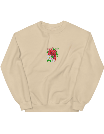 Floral heart sweatshirt - Thread Muse