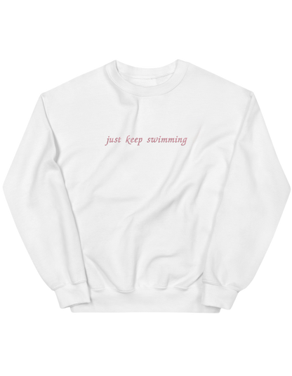 Keep swimming sweatshirt bookish - Thread Muse