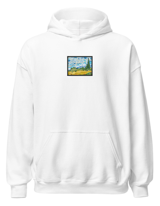 Wheat field with cypresses Van Gogh hoodie Picturi - Thread Muse