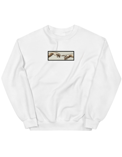 Creation of Adam hands sweatshirt Picturi
