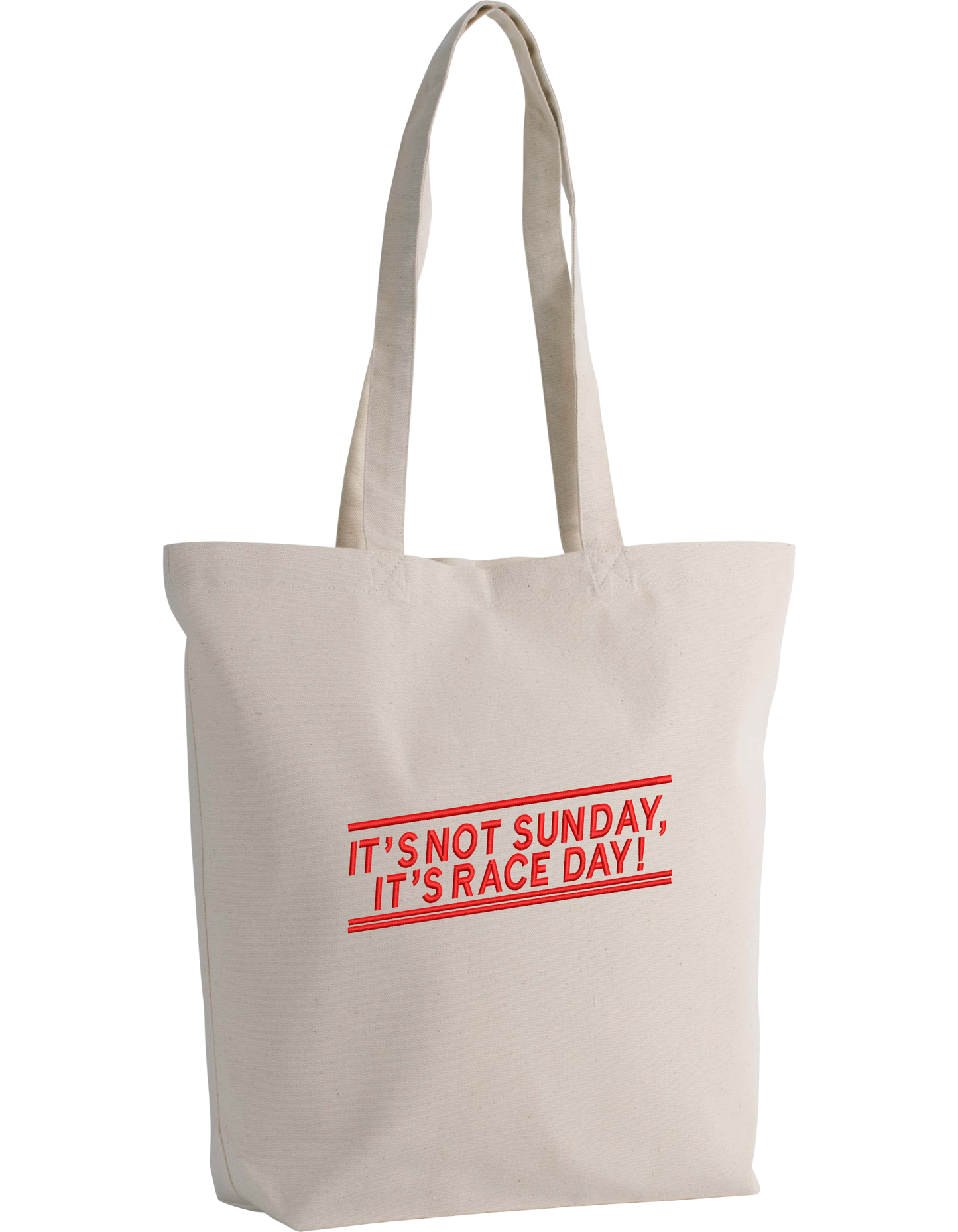 Race day tote bag