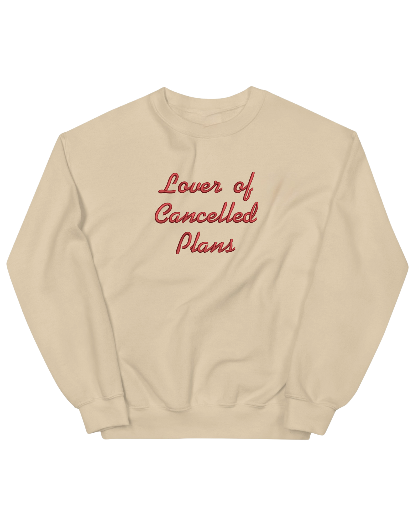 Cancelled plans sweatshirt mesaje