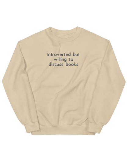 Introverted sweatshirt bookish - Thread Muse