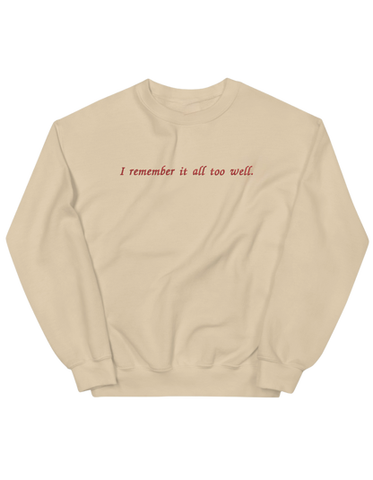 I remember it sweatshirt Taylor Swift